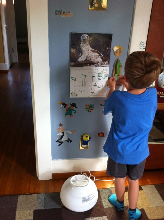 The "Agent P" area of T's room.