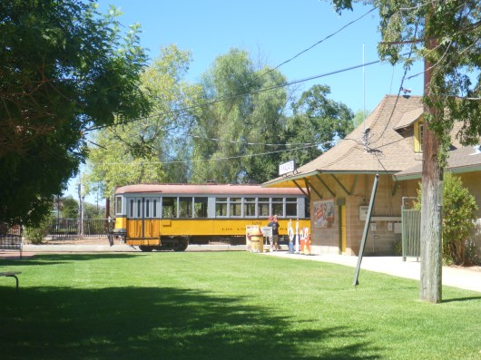 Another collection of old Los Angeles streetcars at the Orange Empire Railway Museum are the "Yellow Cars." These were in service throughout Los Angeles mostly from the 1930s through the late 1950s. You can read more about the history of the LA Railway's Yellow Cars here: http://www.oerm.org/collection/yellow-cars-la-railway .