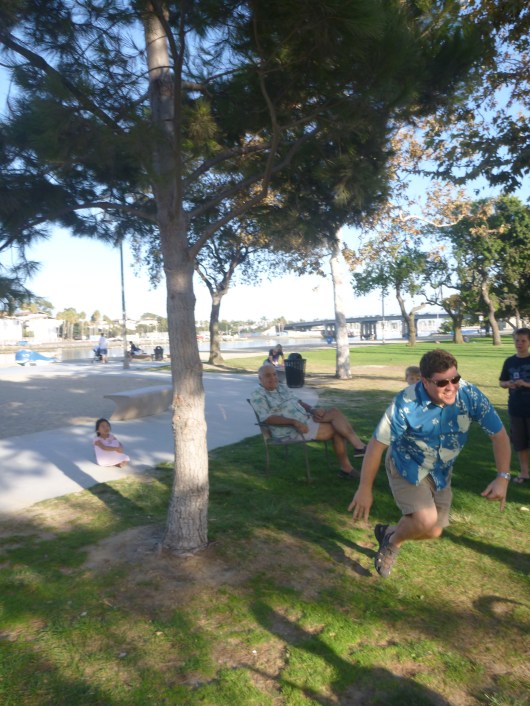 And down C jumps! He landed on his feet. It was all quite impressive!