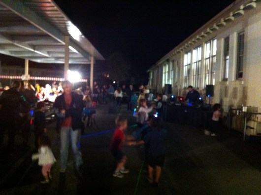 T had a blast dancing with his friends at the school's Fall Art Night.