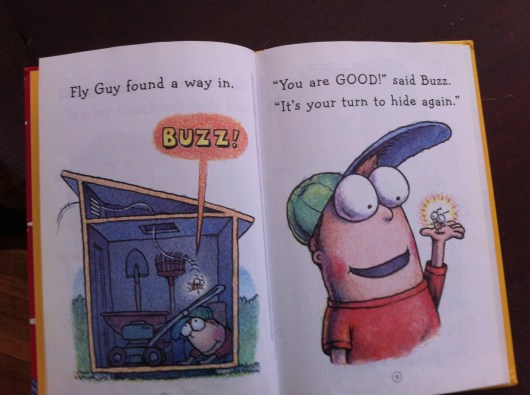 Inside page peek of "I Spy Fly Guy."