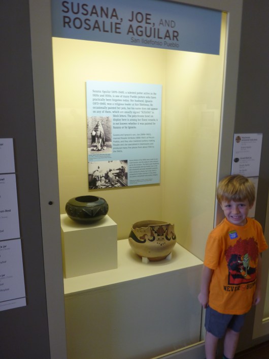 T really enjoyed looking for the pictographs and other artwork on the ceramics at the Southwest Museum.