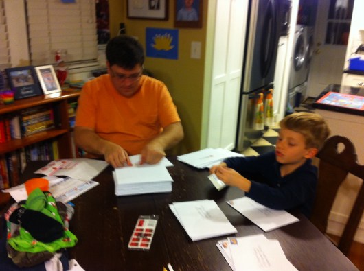 My elves hard at work. Thank you, boys!