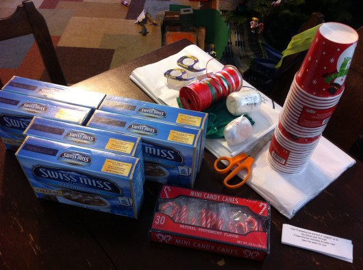 My "ingredients" for T's class gifts this holiday season.