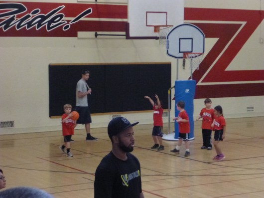 Warming up for the first game!