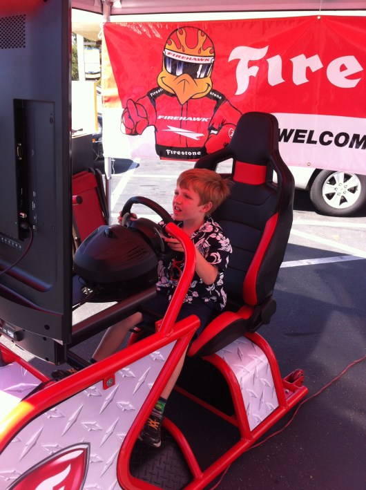 I think he was crashing (again) in this photo....