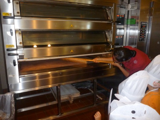 Fidelvia (Panera Lakewood GM) cleans the ovens before the kids started baking!