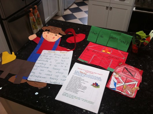 Our "take-aways" from T's Kindergarten Open House 2014!