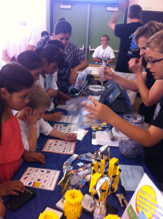 T played LEGO bingo...