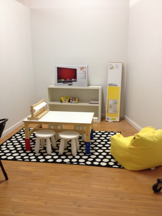 Xtend Barre Seal Beach's kids' lounge (work in progress).