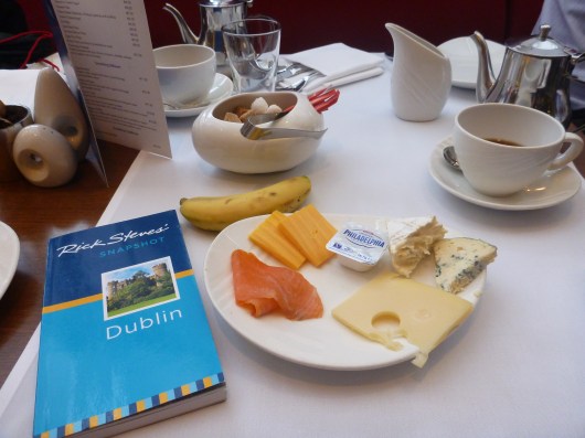 My daily breakfast at the Conrad Dublin (full hot and cold buffet).